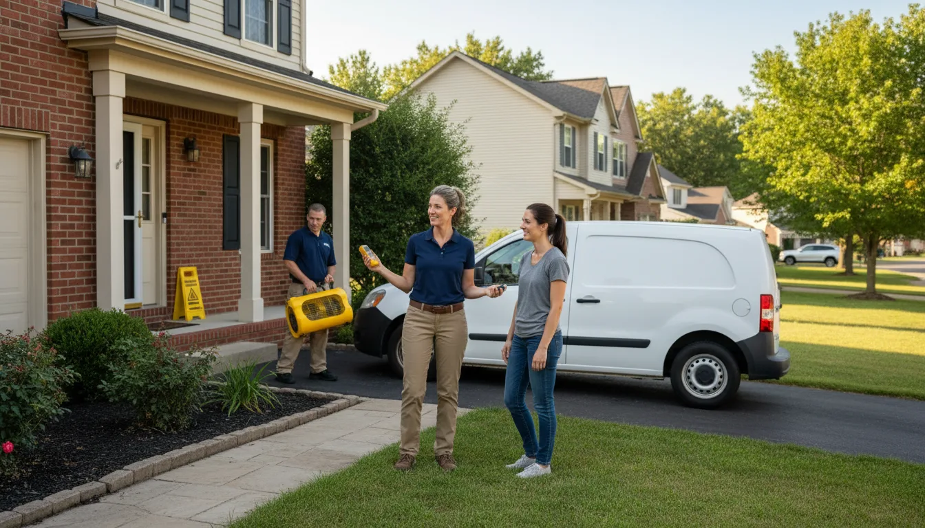 Residential water damage restoration in Guinda, CA